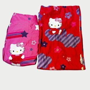 Hello Kitty Twin Bed Fitted & Flat Sheet Set